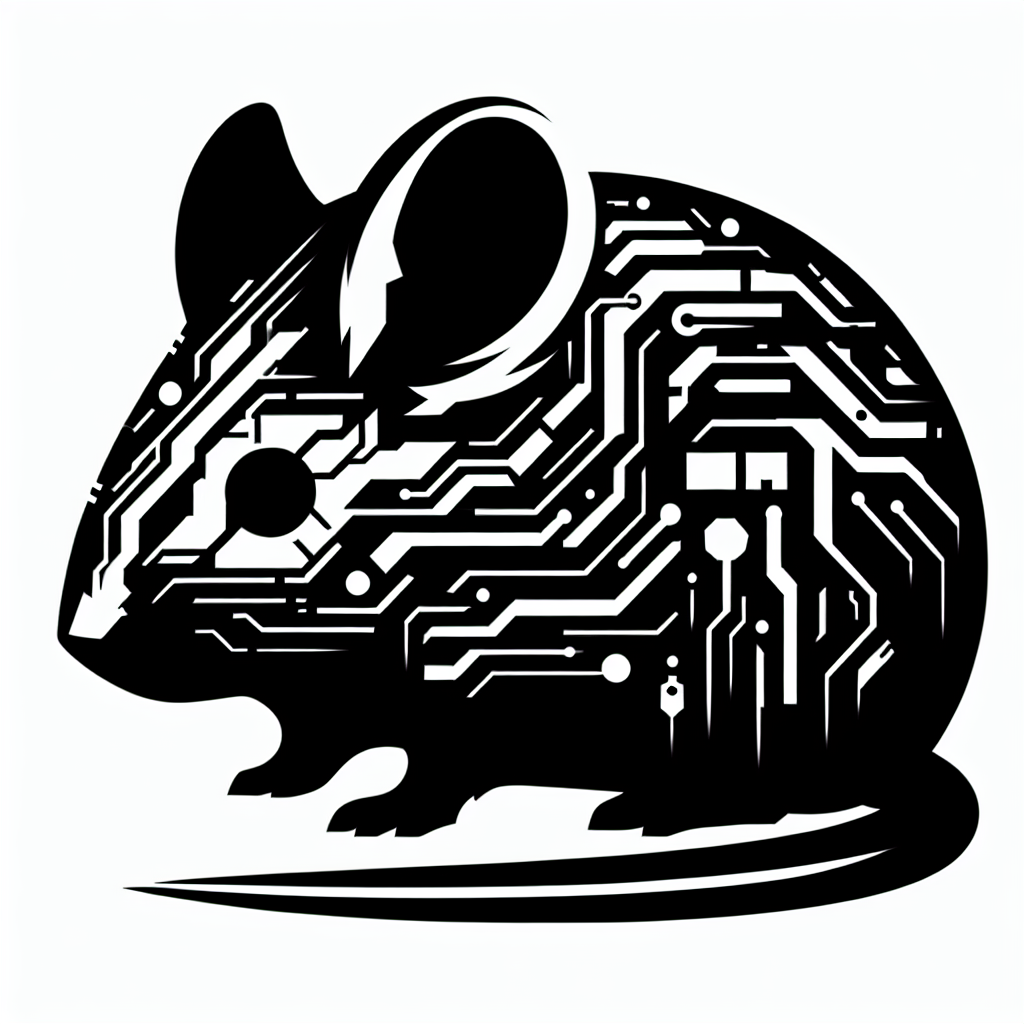 Cyberpunkmouse Vector Silhouette | Digital Download SVG
