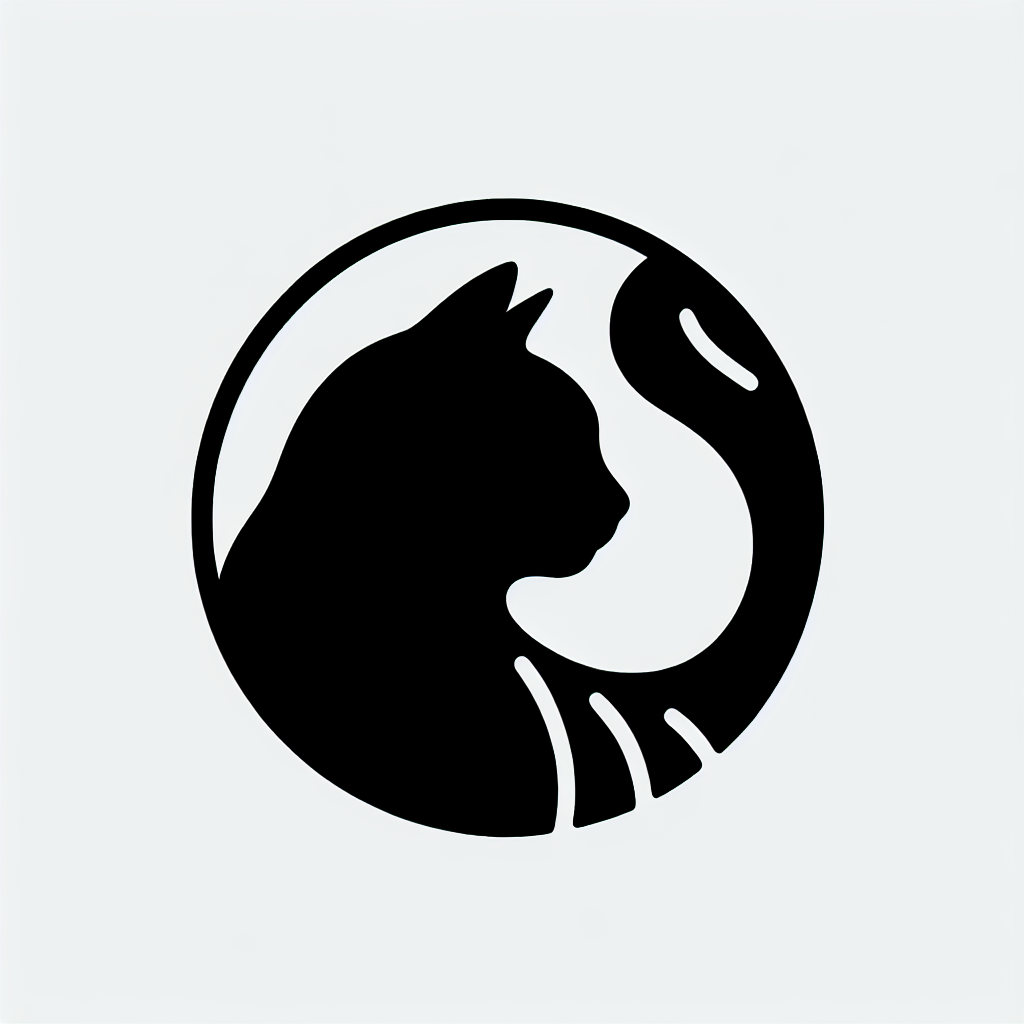 Cats (back Facing) Silhouette Art Vector Silhouette Digital Download
