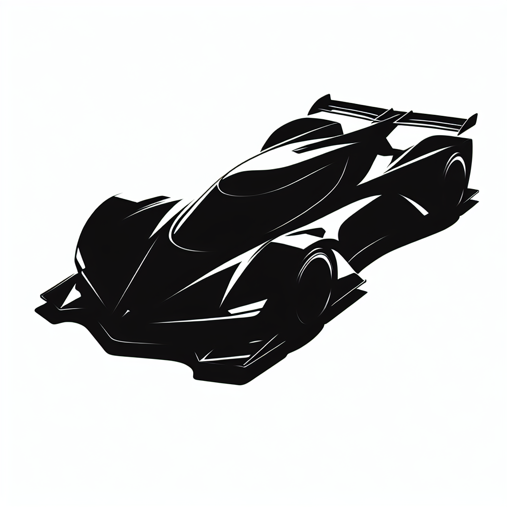 Supercar Rewarded 2025 Design Vector Silhouette | Digital Download SVG