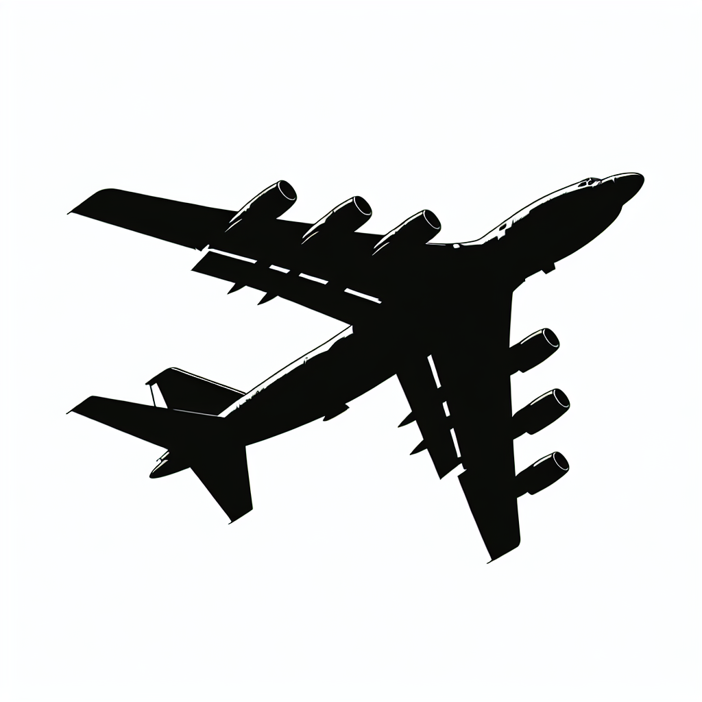 War Plane Vector Silhouette | Digital Download SVG