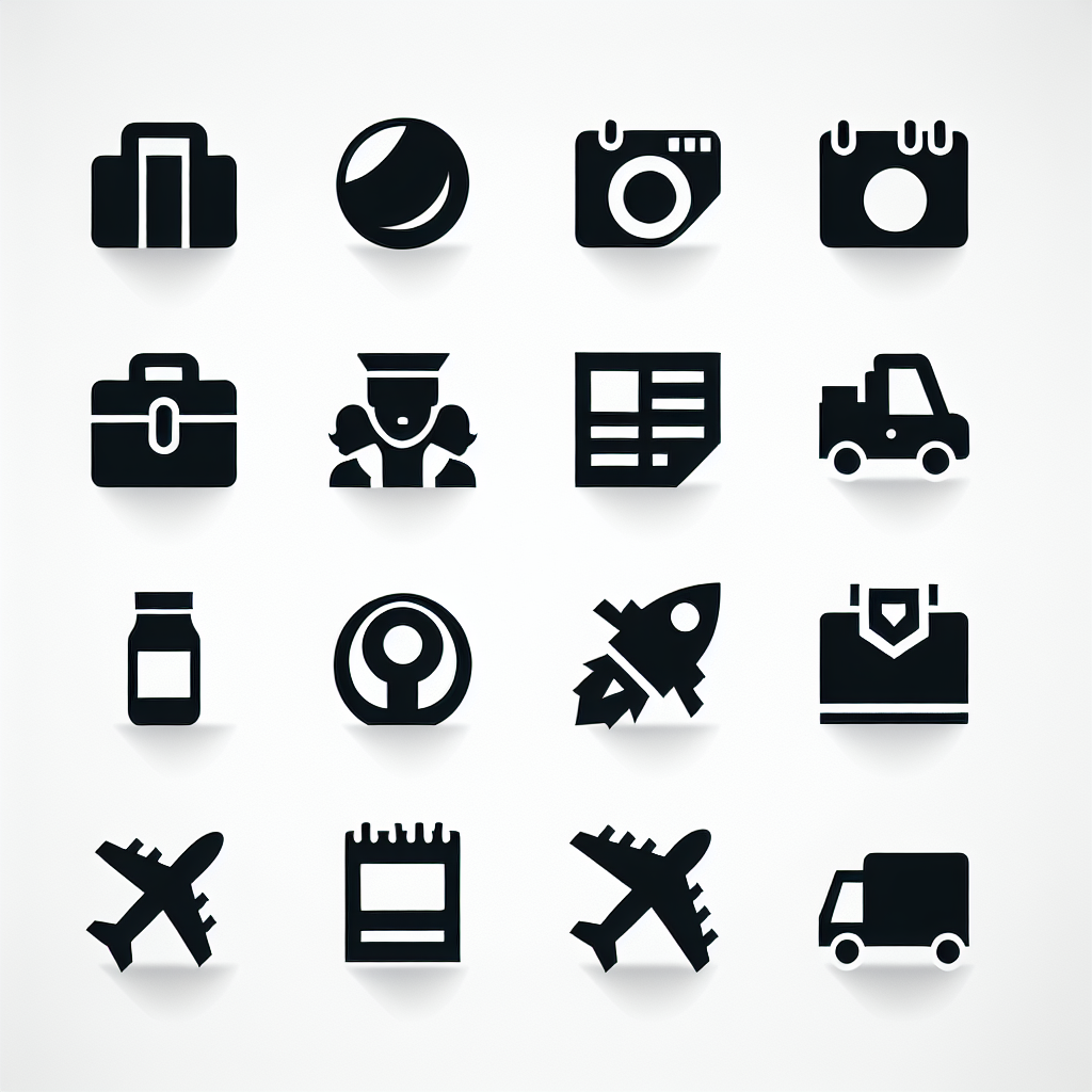 10 Stories Icons Bundle Vector Silhouette | Digital Download SVG