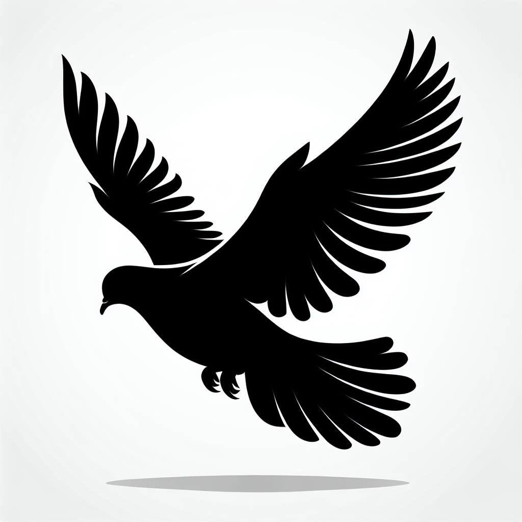 Dove Vector Silhouette | Digital Download SVG
