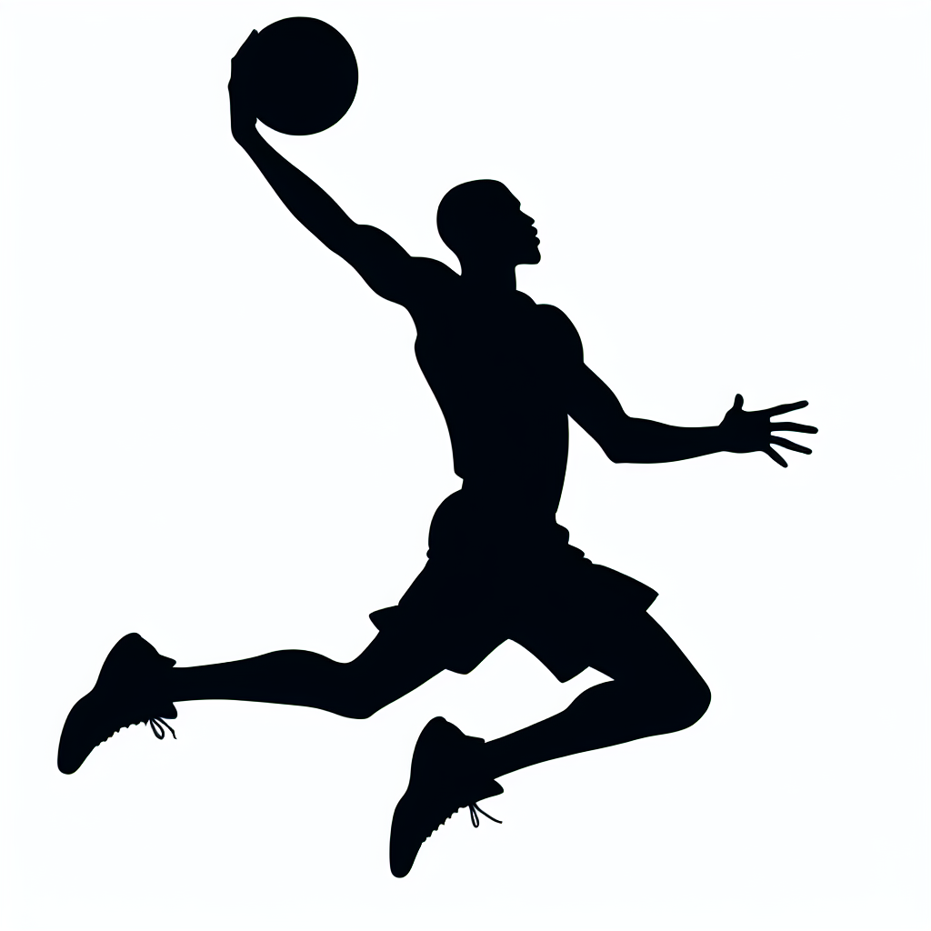 Basketball Silhouette Designs Vector Silhouette | Digital Download SVG