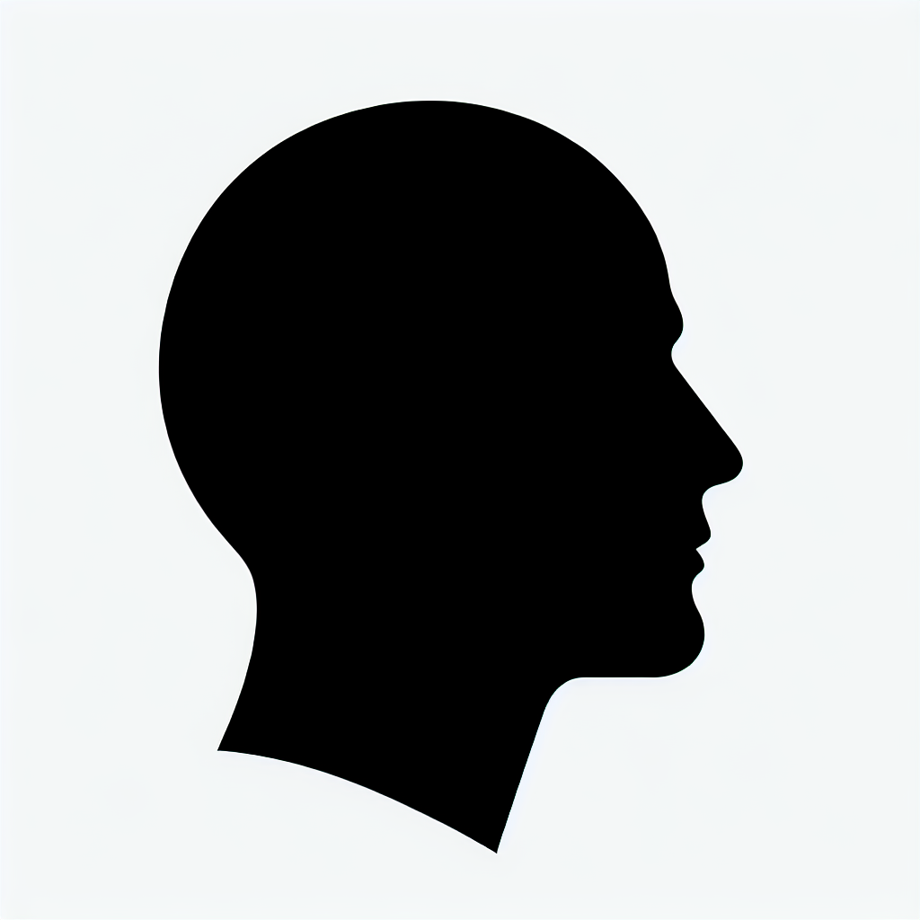 Head Profile (fe Male/male) Vector Silhouette | Digital Download SVG