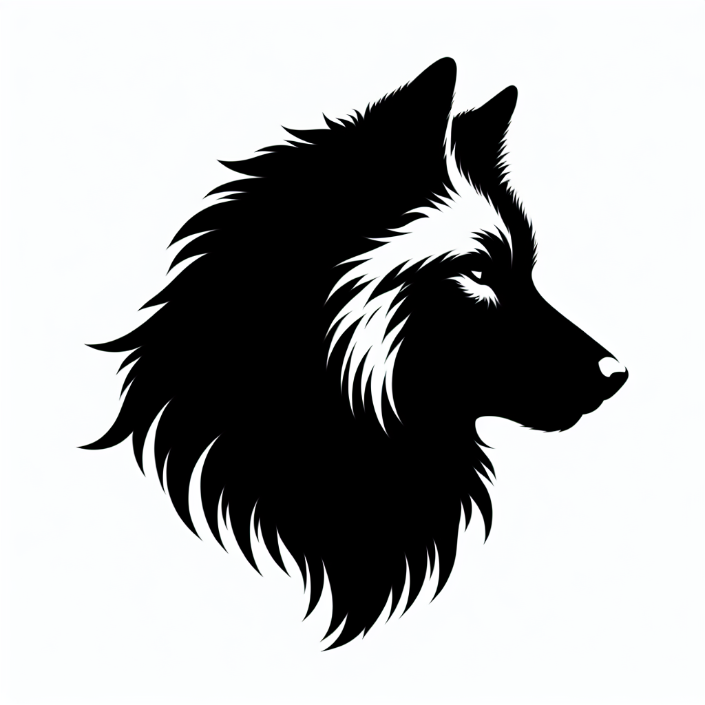 Wildlife Wolf Vector Silhouette | Digital Download SVG