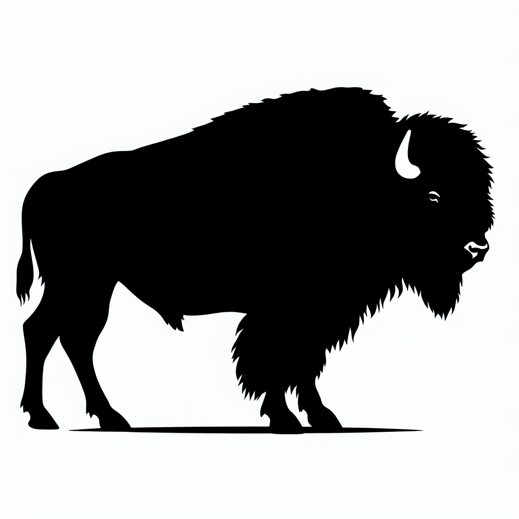 Bison Bundle Vector Silhouette | Digital Download SVG