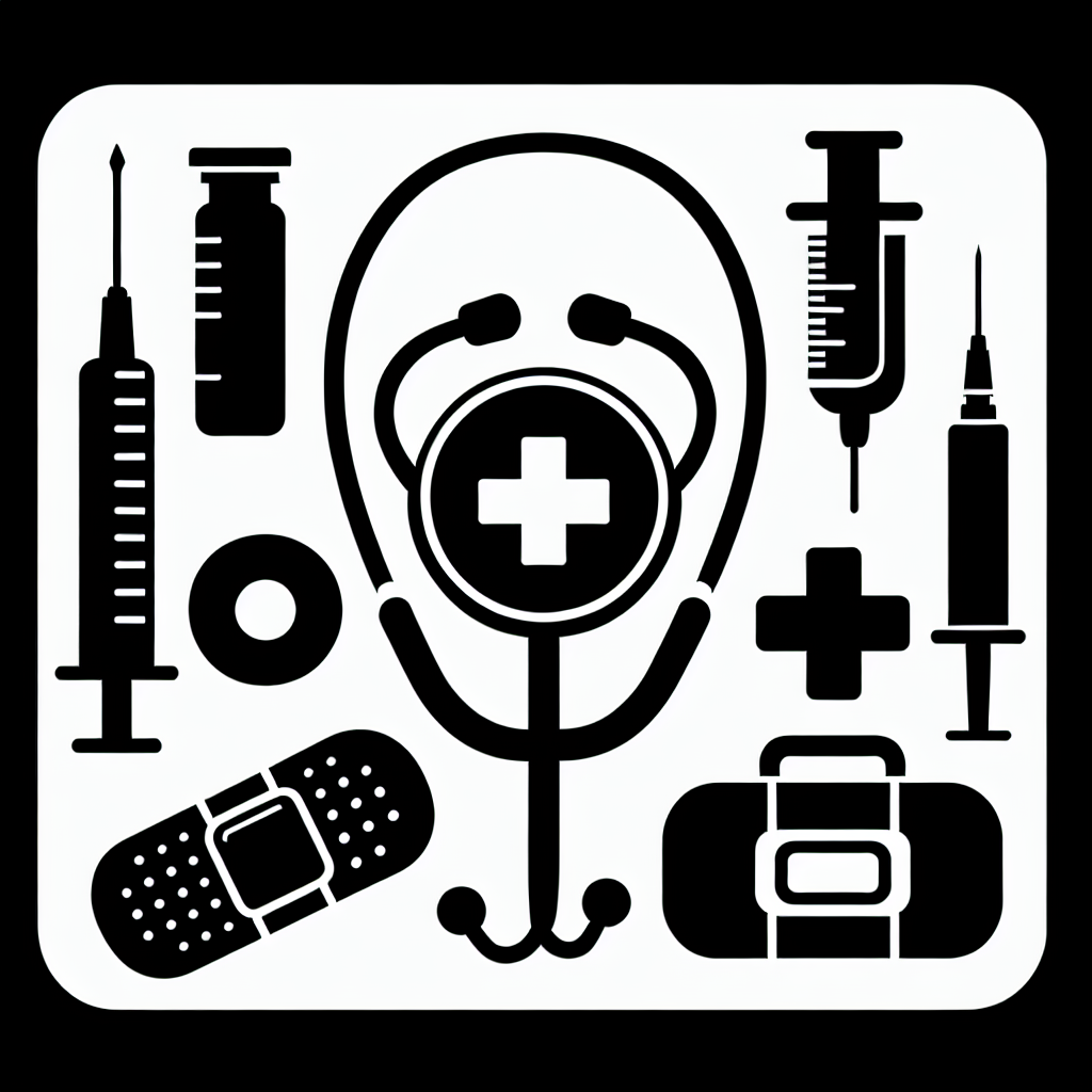 Nurse Tools Vector Silhouette | Digital Download SVG
