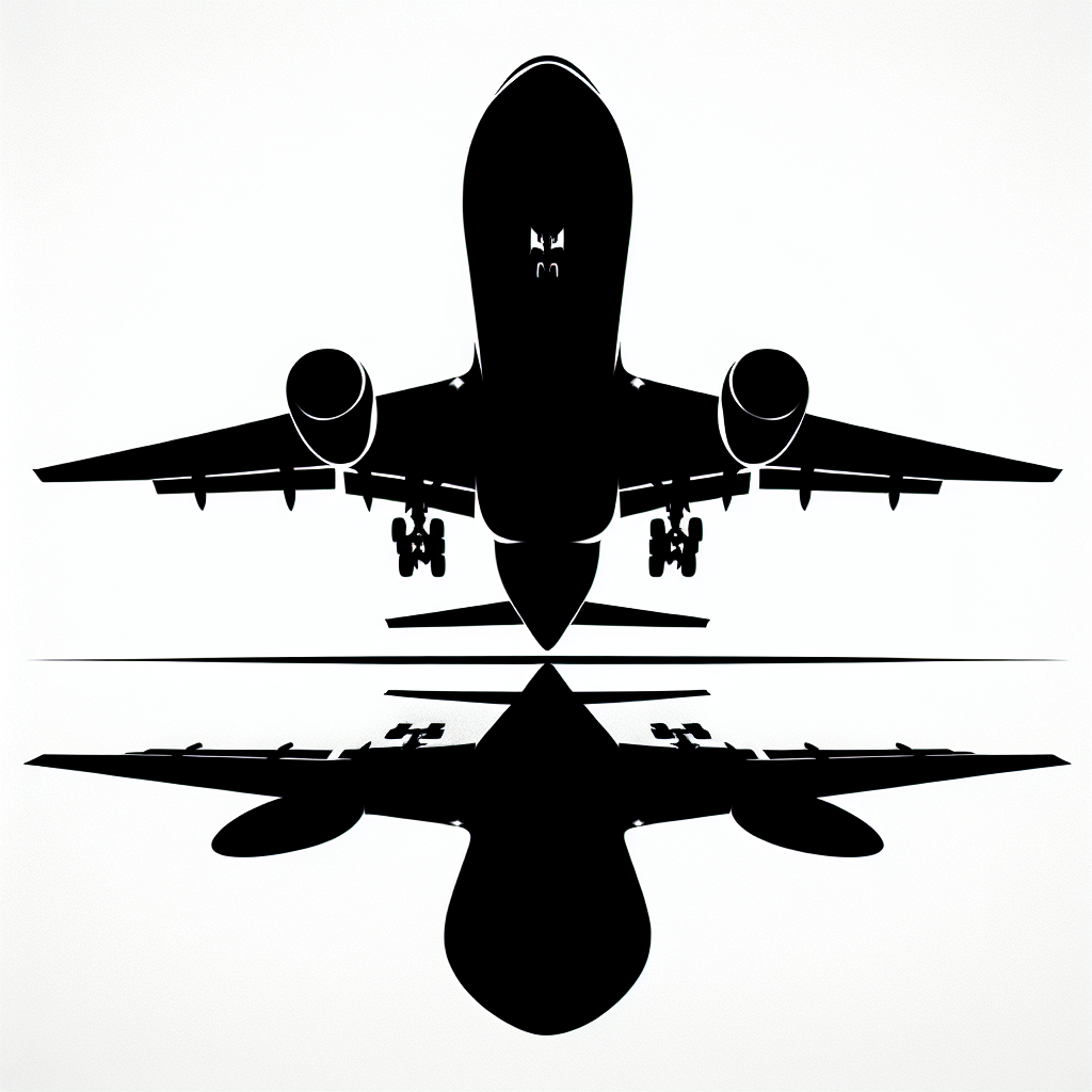 Airplane Vector Silhouette | Digital Download SVG