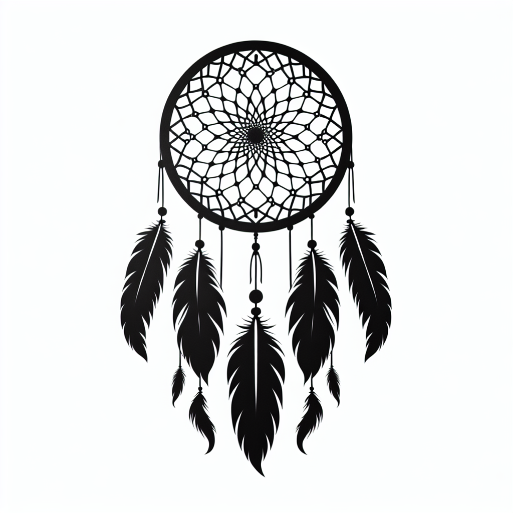 Dreamcatcher Vector Silhouette | Digital Download SVG