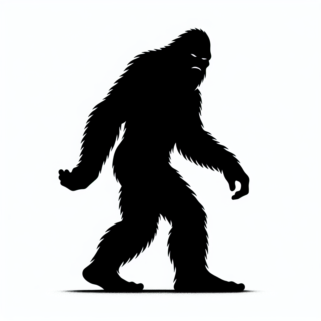 Bigfoot / Sasquatch Silhouette Bundles Vector Silhouette Digital