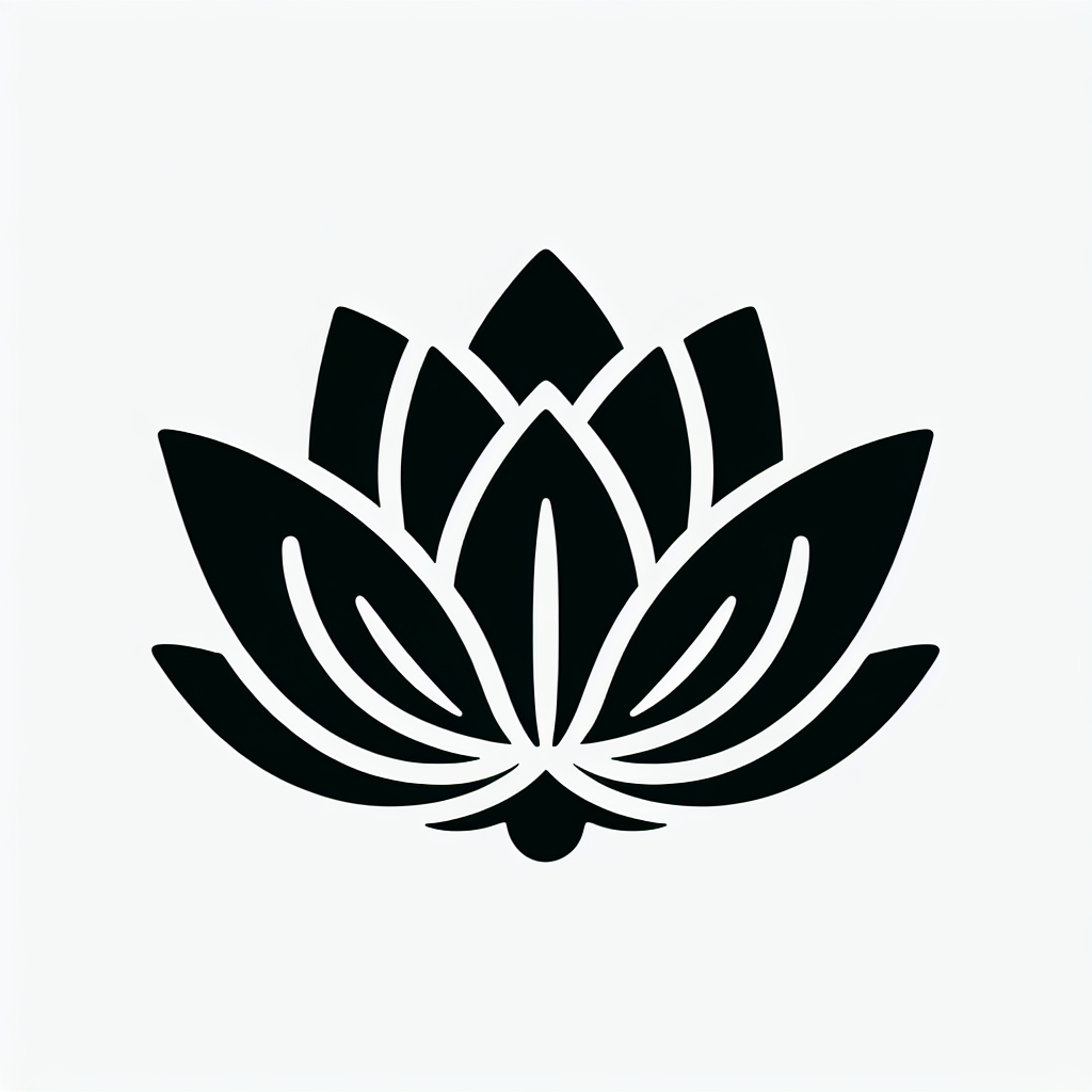 Lotus Flower Vector Silhouette | Digital Download SVG