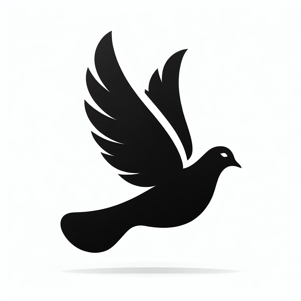 Dove Modern Vector Silhouette | Digital Download SVG