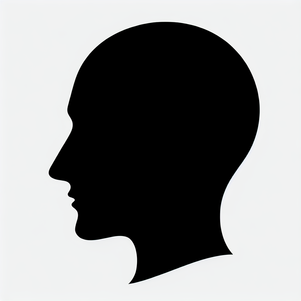 Head Profile (fe Male/male) Vector Silhouette | Digital Download SVG