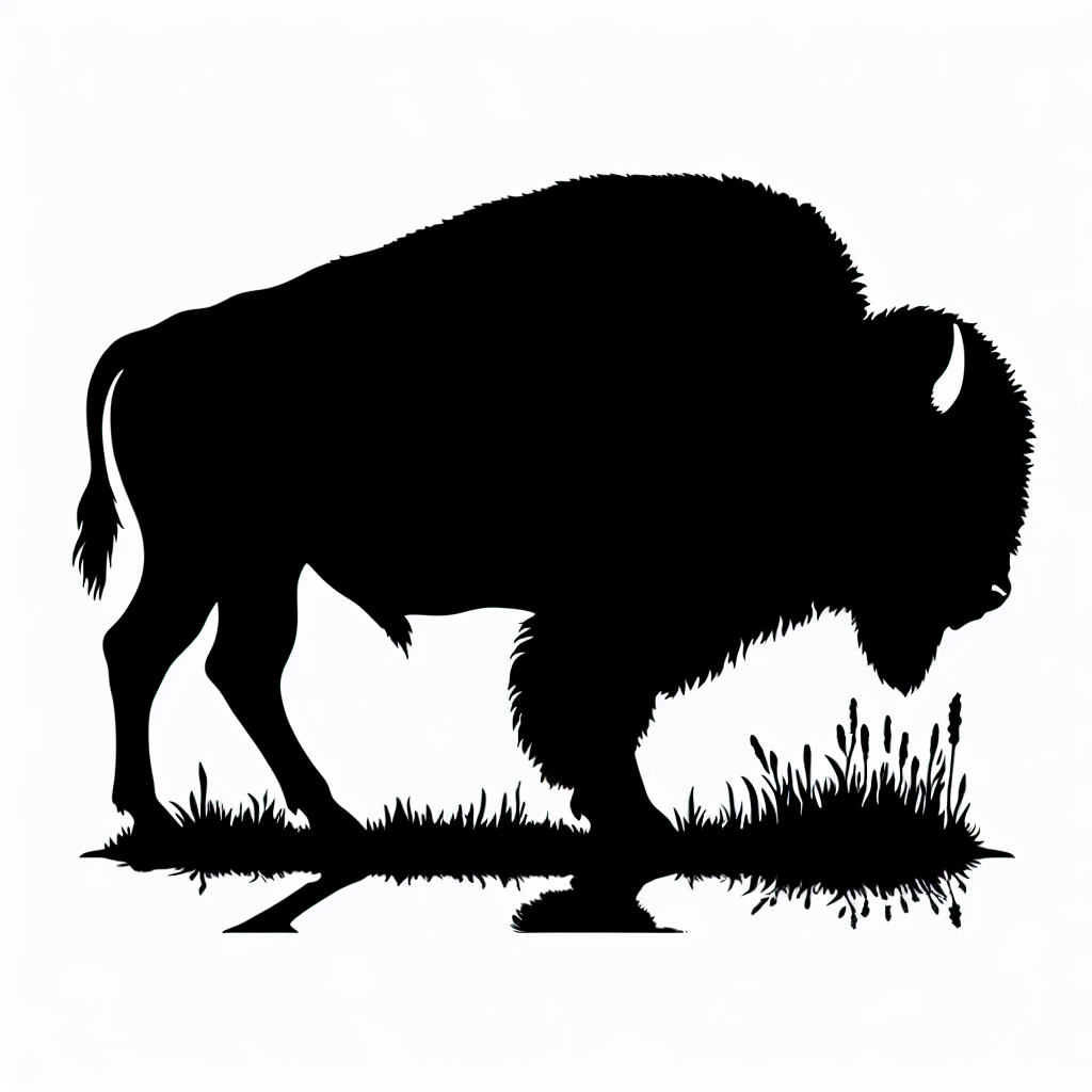 Bison Bundle Vector Silhouette | Digital Download SVG