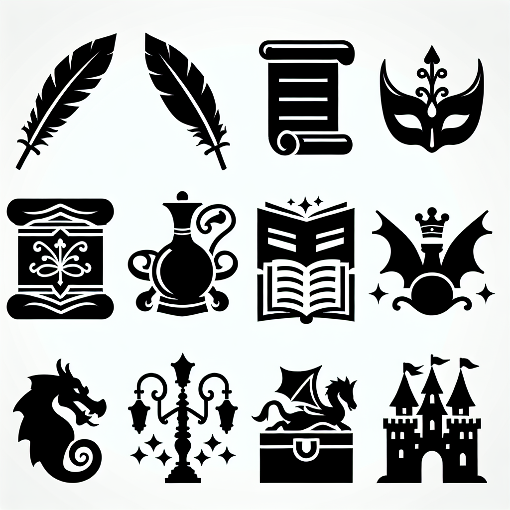 10 Stories Icons Bundle Vector Silhouette | Digital Download SVG