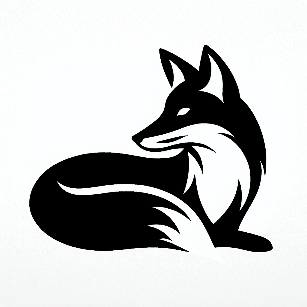Wildlife Fox Vector Silhouette | Digital Download SVG