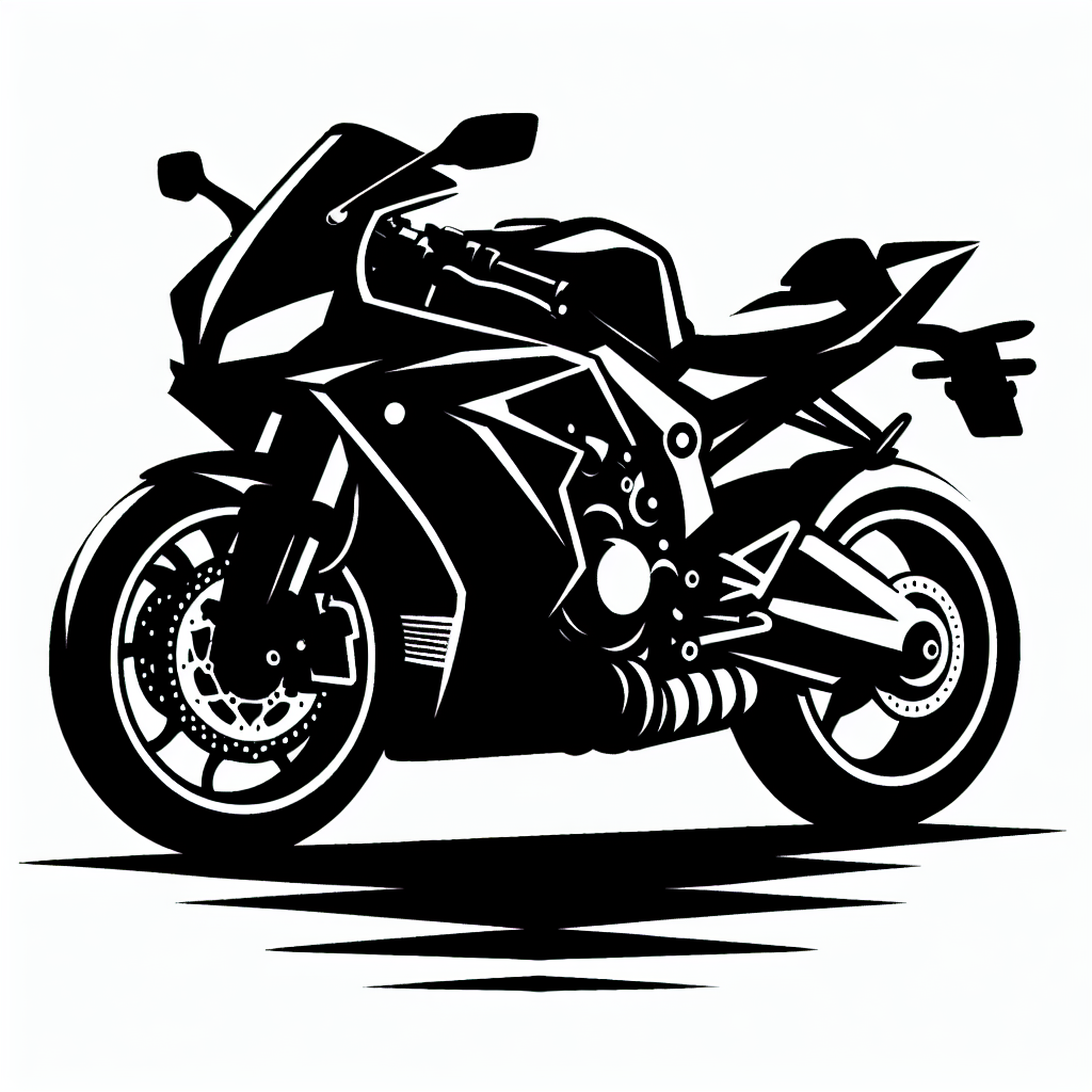Moto Bike Silhouette Awarded 2025 Vector Silhouette Digital Download