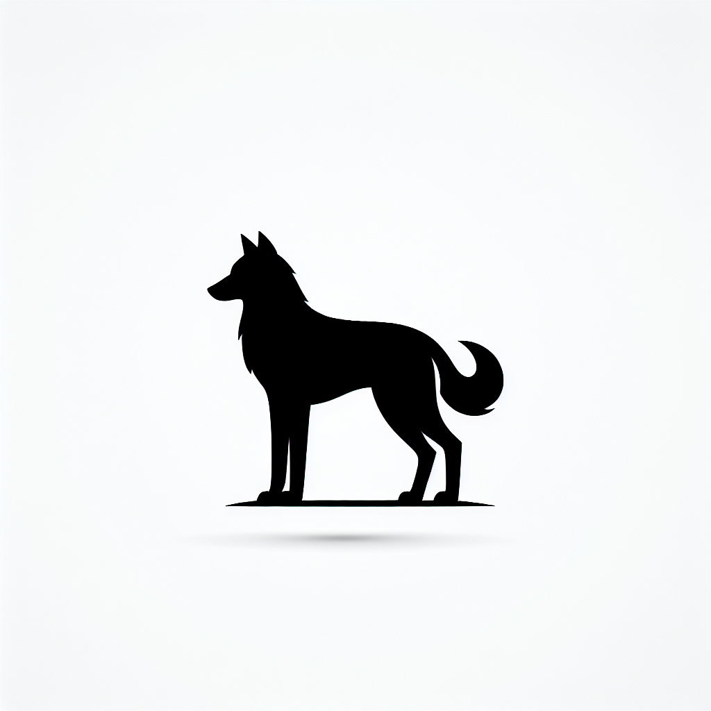 Wildlife Wolf Vector Silhouette | Digital Download SVG