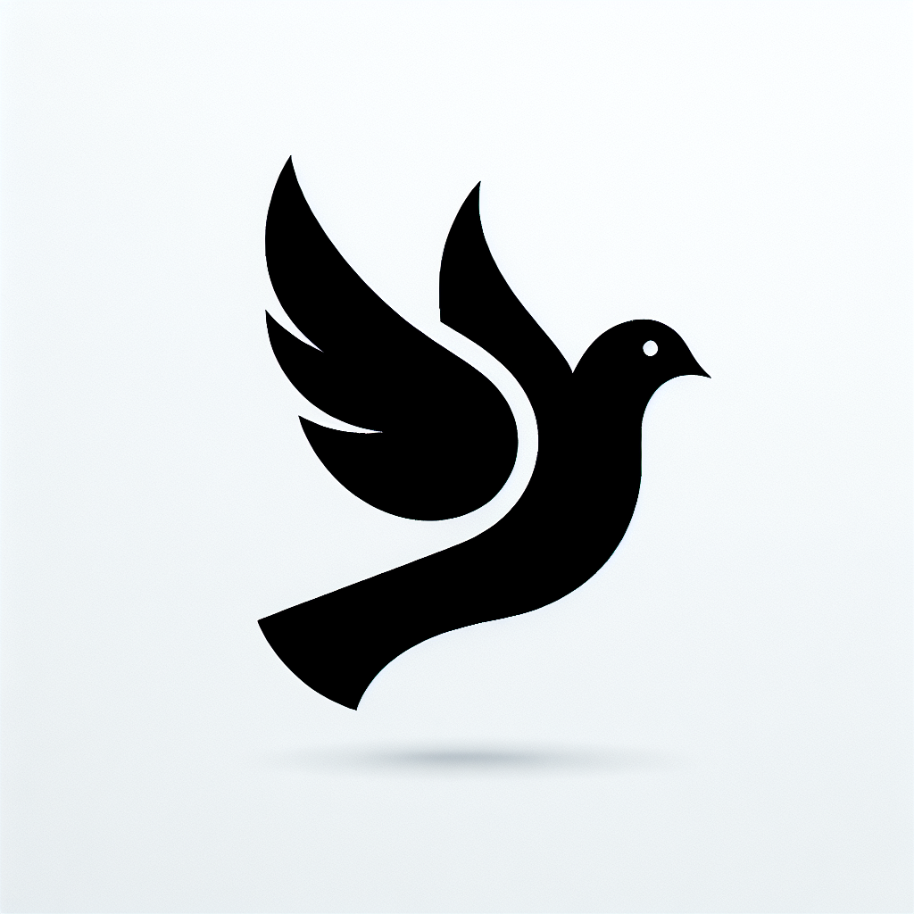 Dove Modern Vector Silhouette | Digital Download SVG