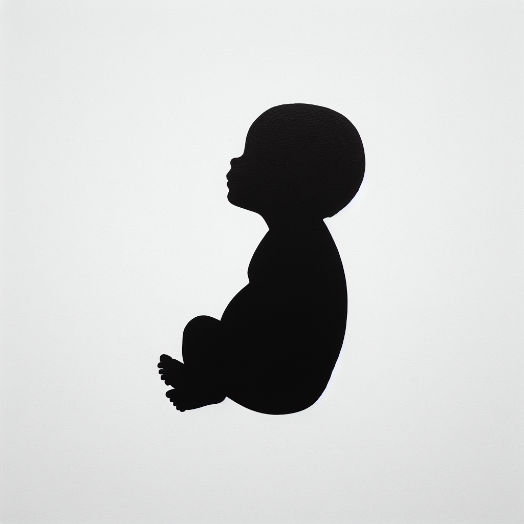 Baby Vector Silhouette | Digital Download SVG