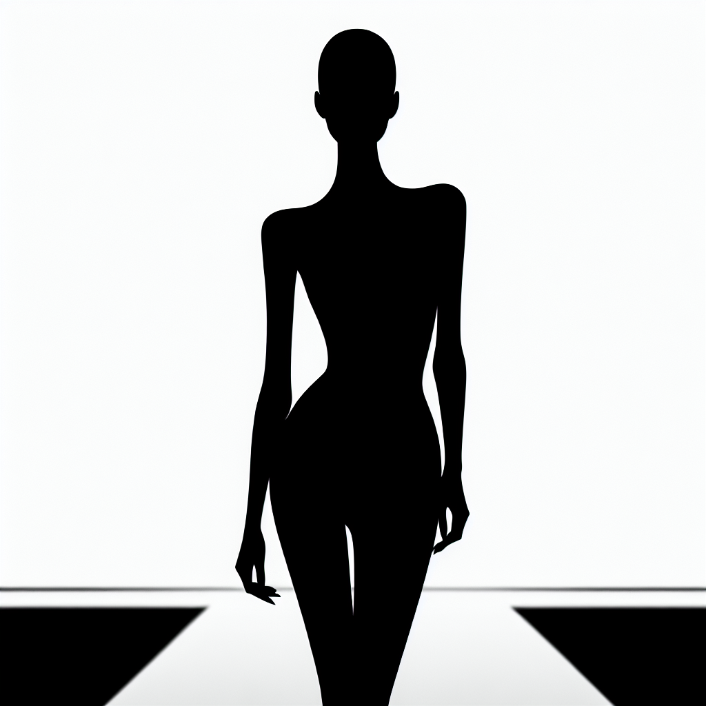 Supermodel Vector Silhouette | Digital Download SVG