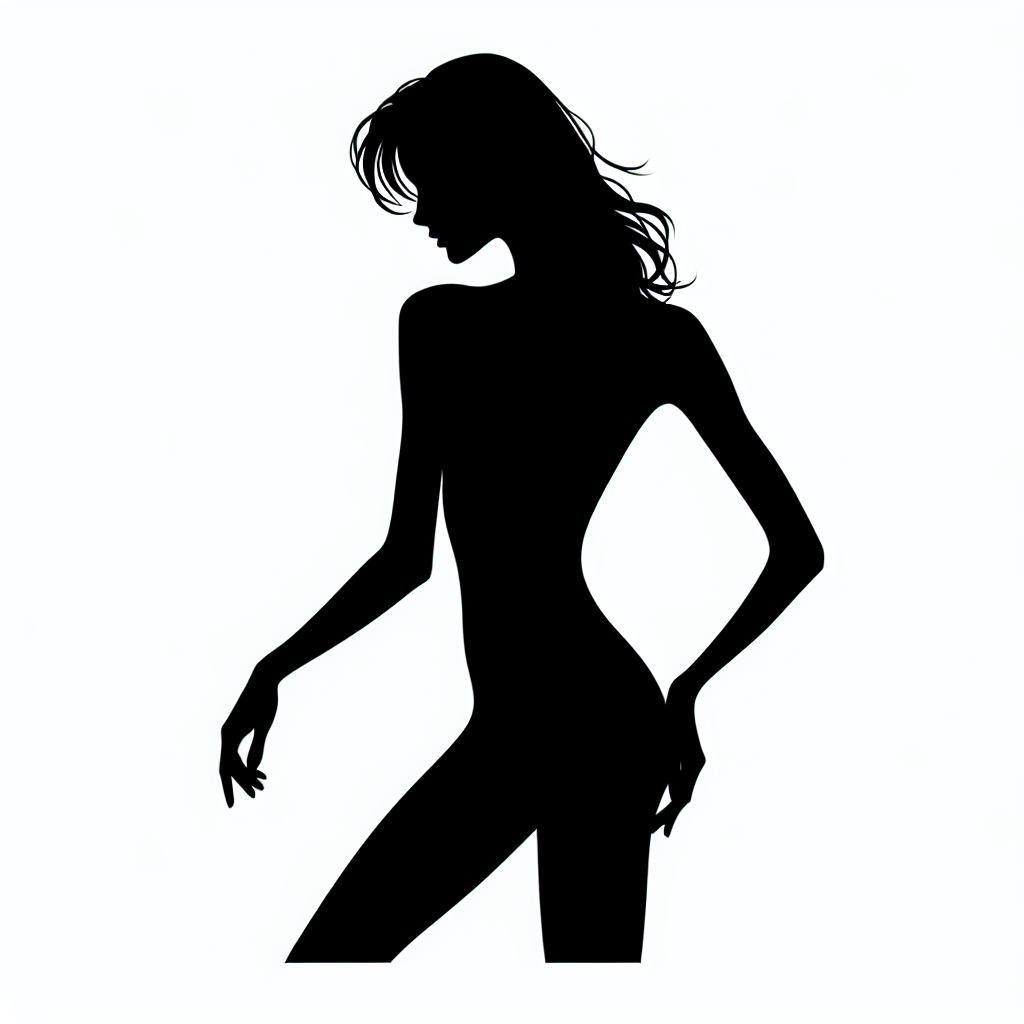 Supermodel Amazing Vector Silhouette | High-quality Digital SVG