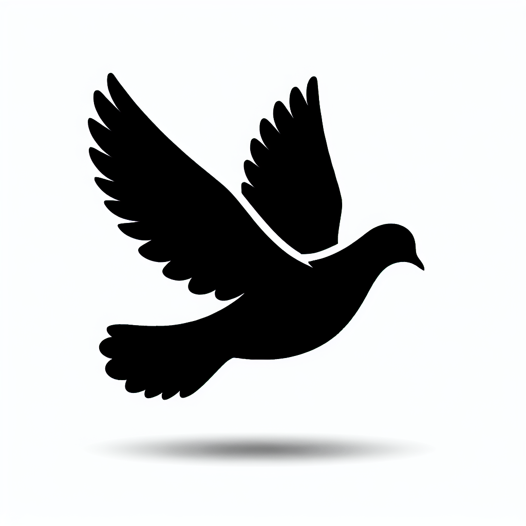 Dove Vector Silhouette | Digital Download SVG