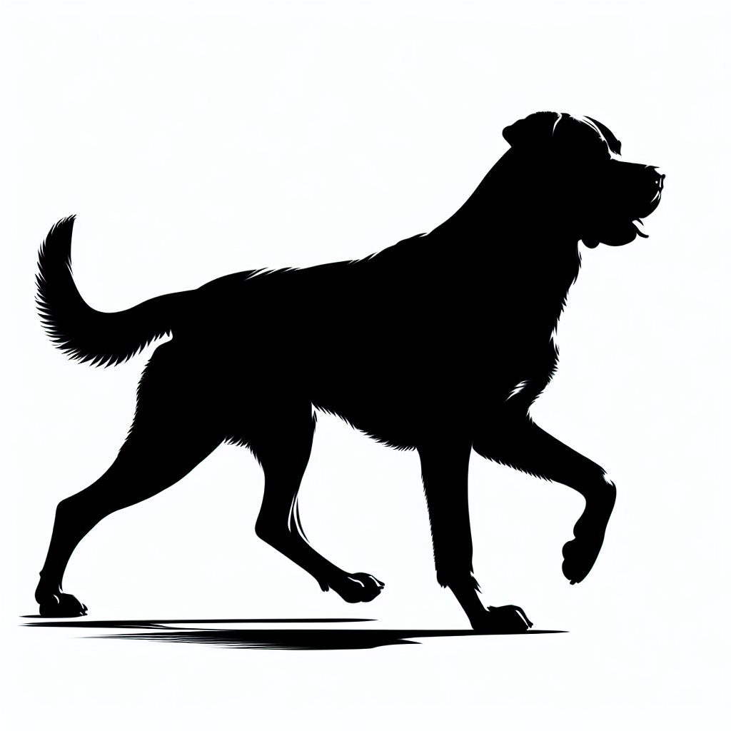 Dog Walking / Specific Breed Silhouettes Vector Silhouette Digital