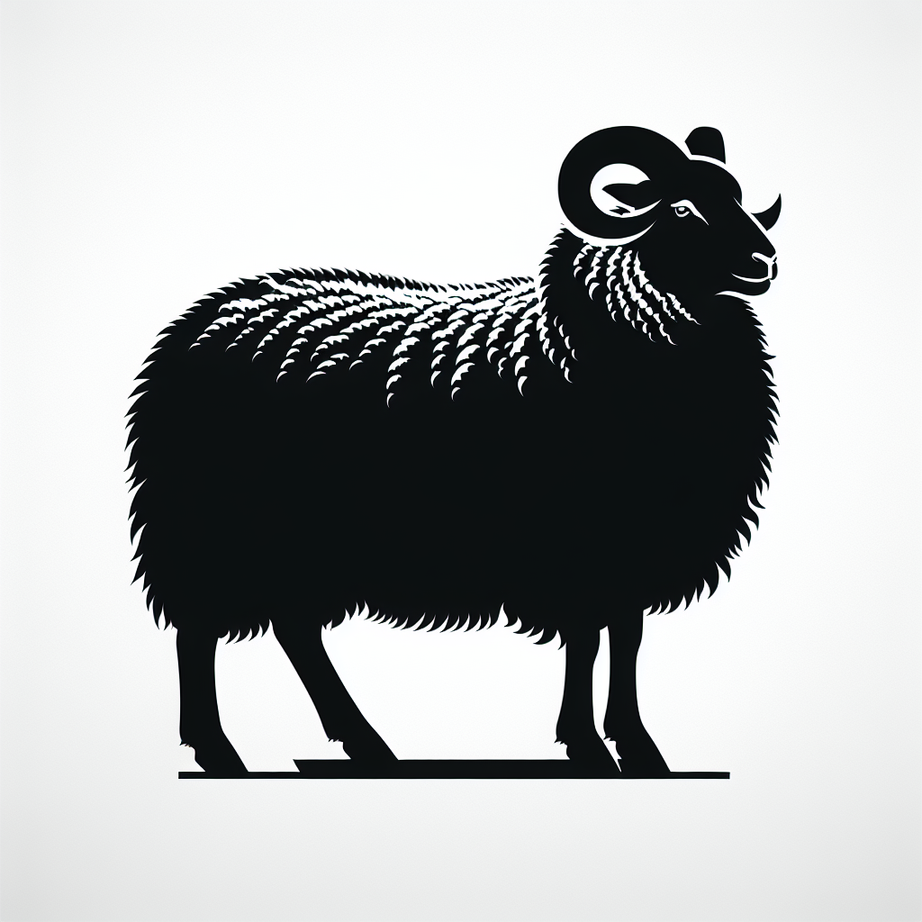 Sheep Vector Silhouette | Digital Download SVG