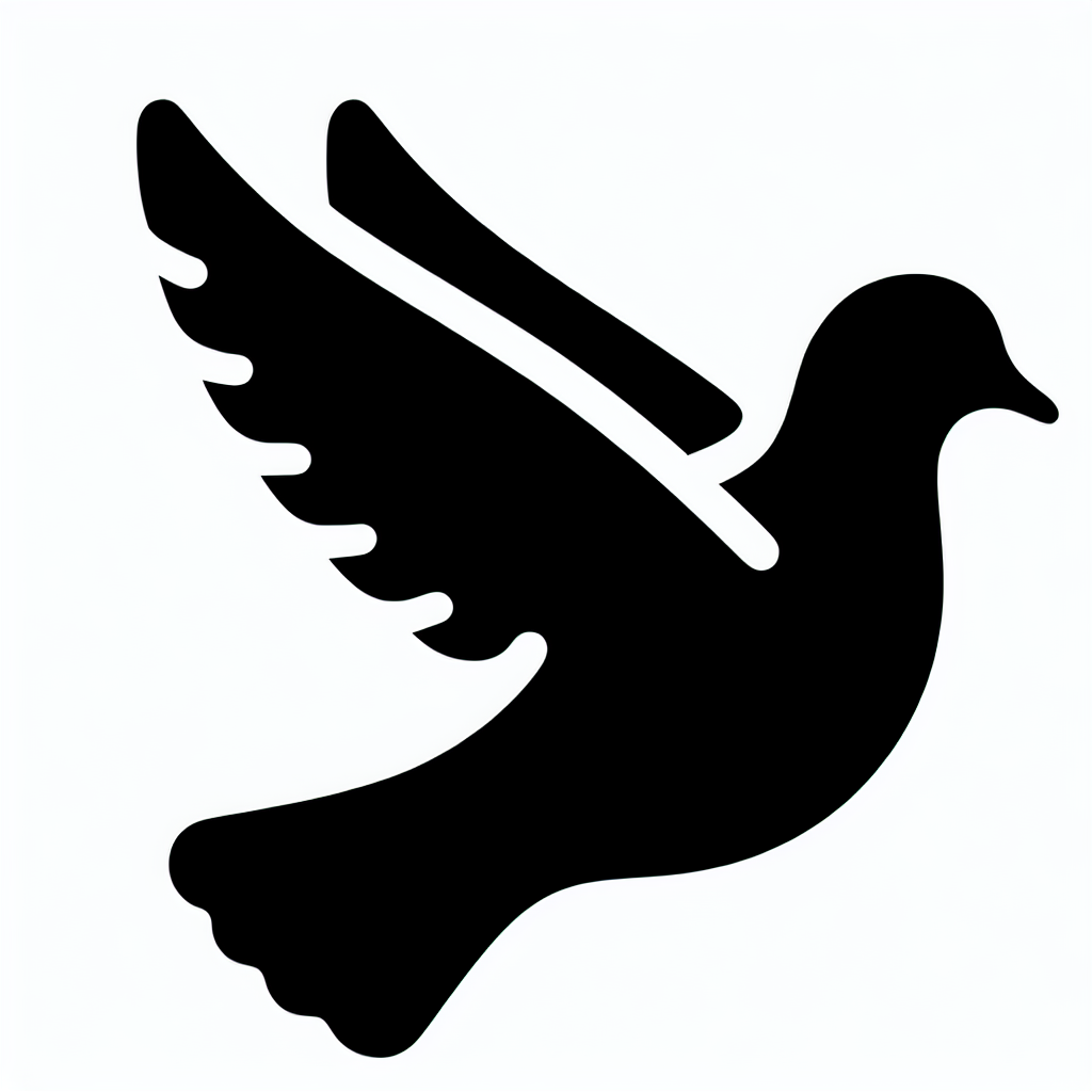 Dove Modern Vector Silhouette | Digital Download SVG