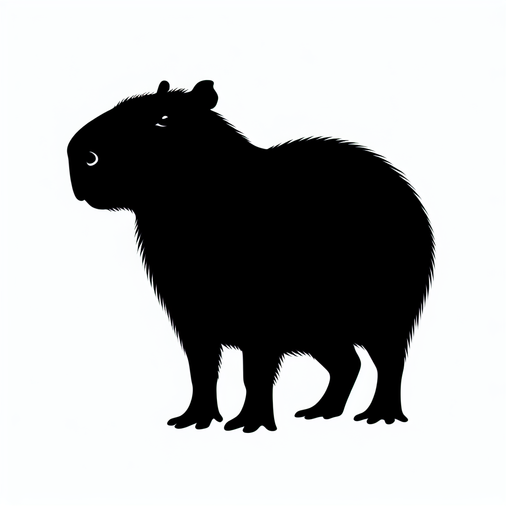 Capybara (cute Bundle) Vector Silhouette | Digital Download SVG