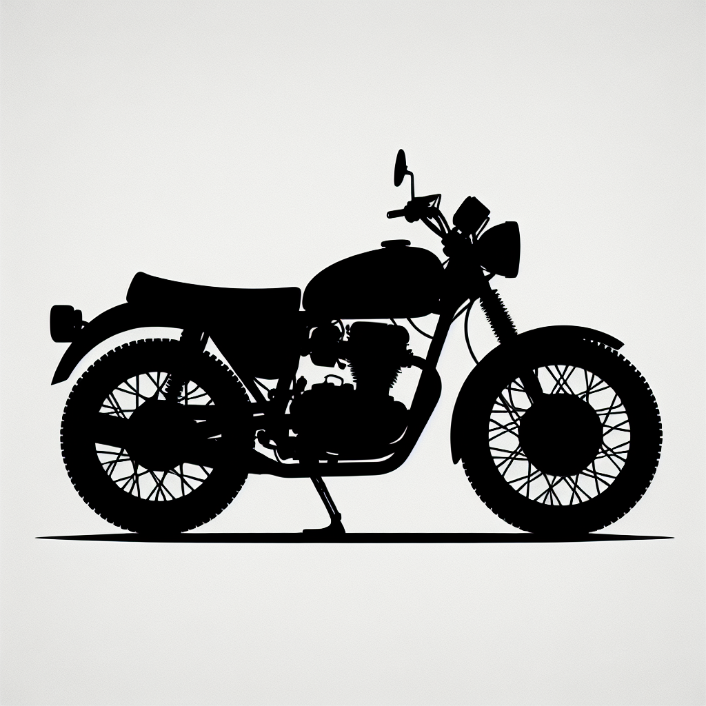 Moto Bike Silhouette Awarded 2025 Vector Silhouette Digital Download