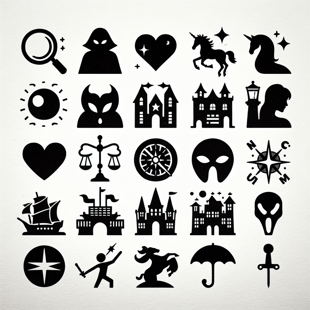 10 Stories Icons Bundle Vector Silhouette | Digital Download SVG