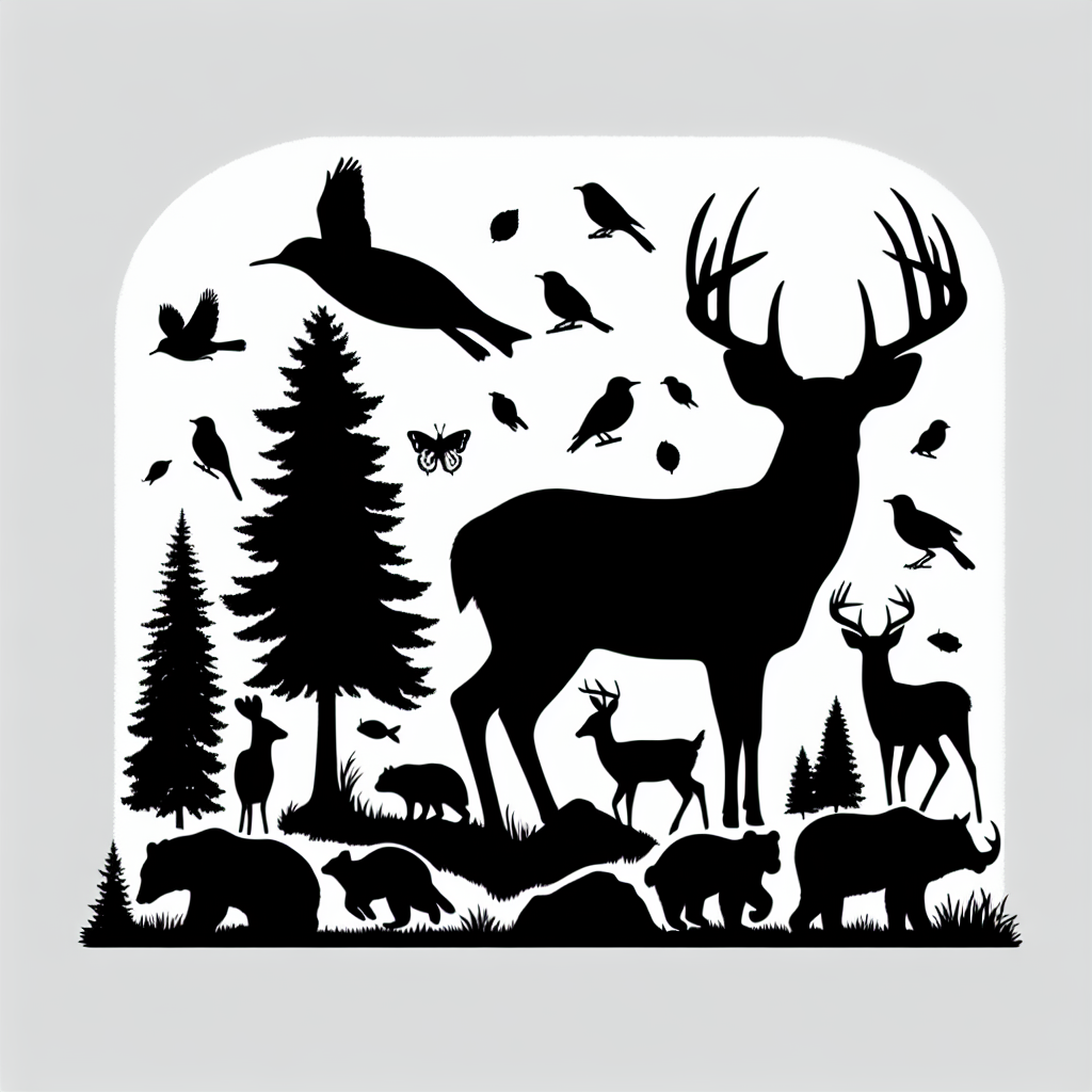 Buck Forest Creatures Vector Silhouette | Digital Download SVG