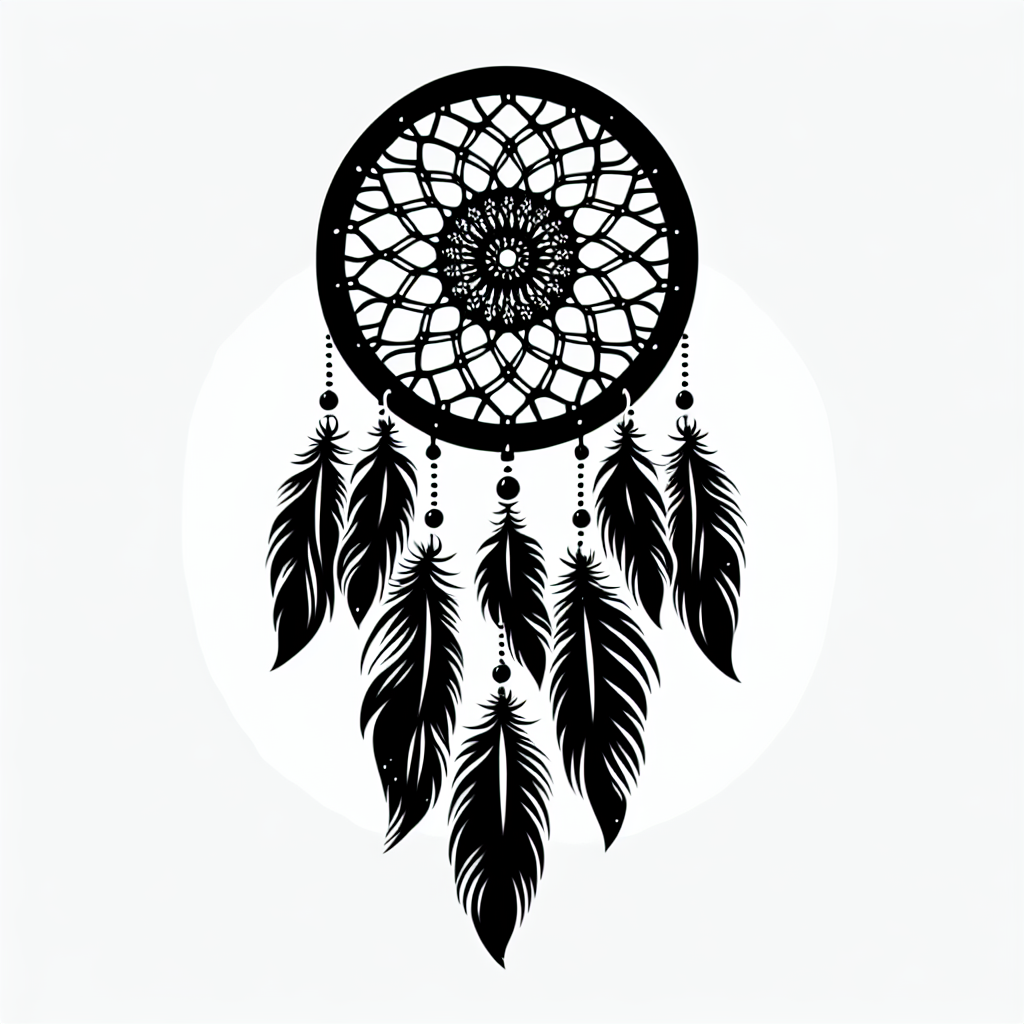 Dreamcatcher Vector Silhouette | Digital Download SVG