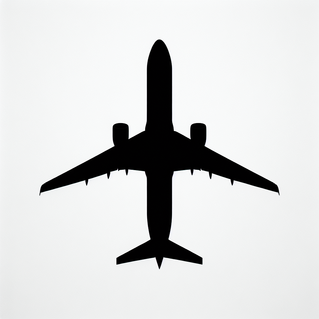 Plane Vector Silhouette | Digital Download SVG