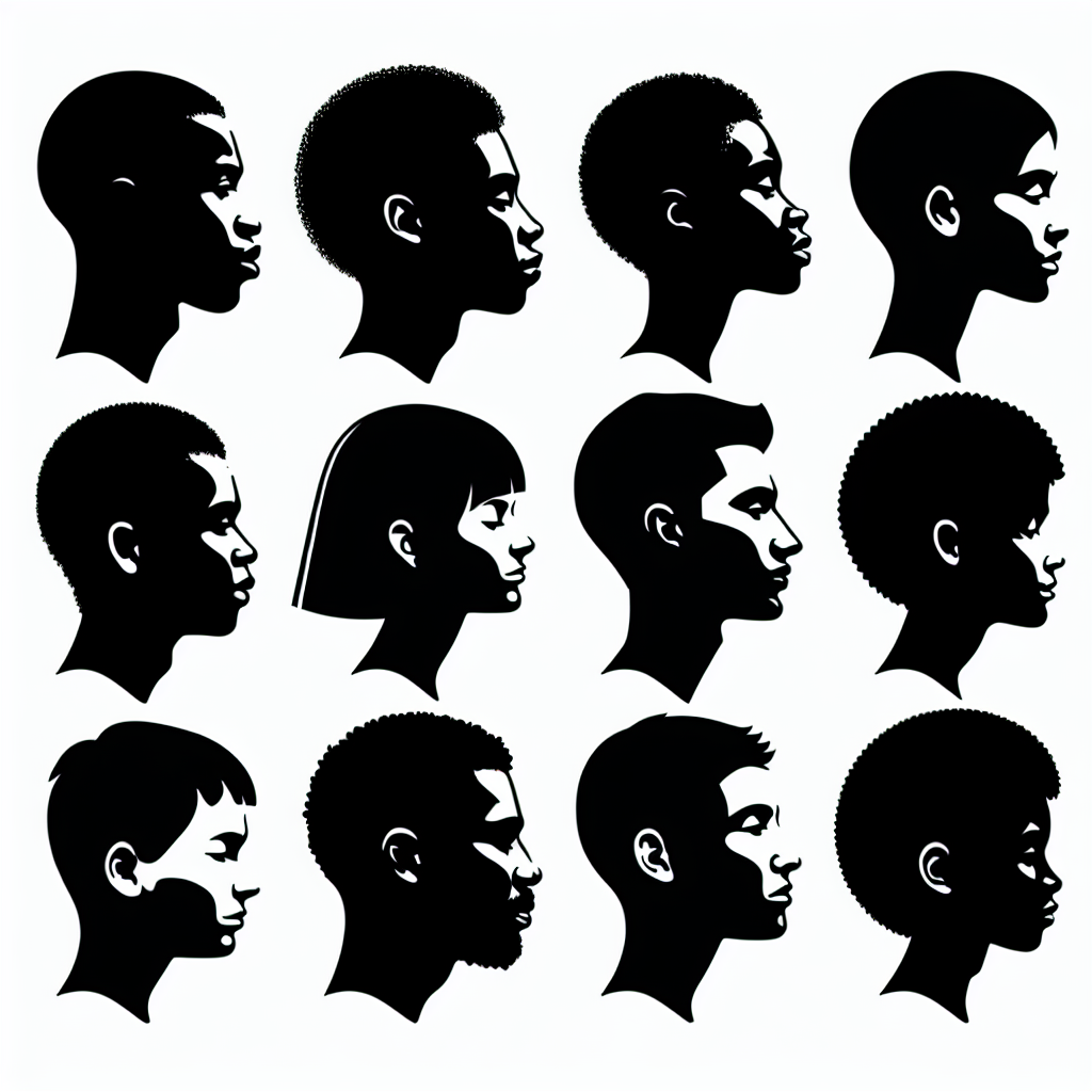 10 Head Profile (fe Male/male) Vector Silhouette Download | SVG Files