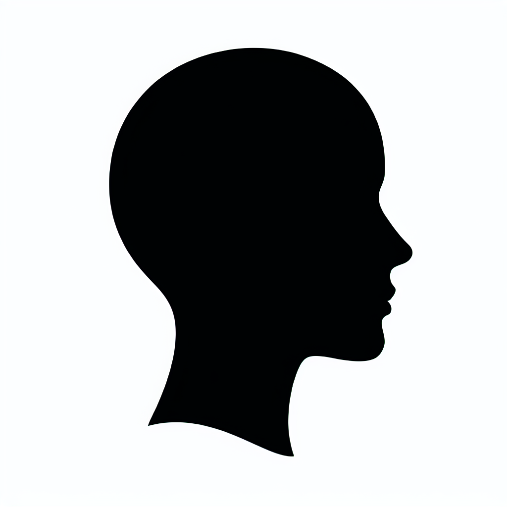 Head Profile (fe Male/male) Vector Silhouette | Digital Download SVG