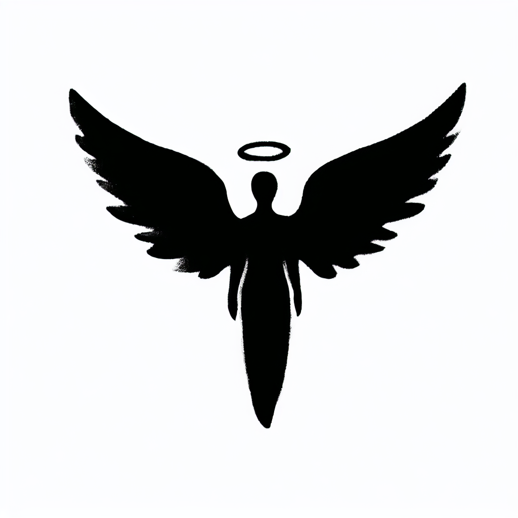 Angel Silhouette Imagery Vector Silhouette | Digital Download SVG