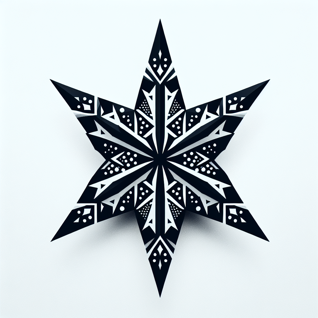 Starfish Exotic Design Vector Silhouette | Digital Download SVG