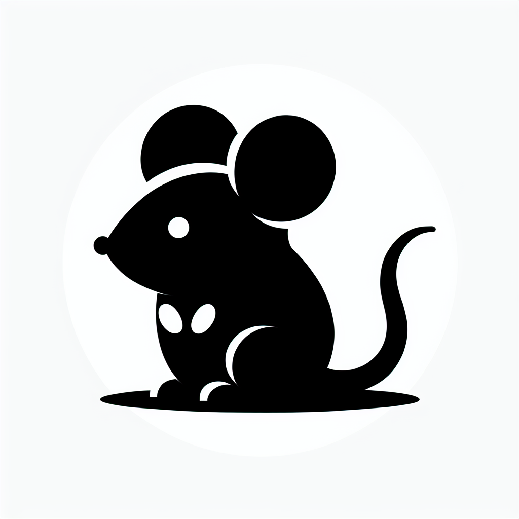 Mouse (cute Bundle) Vector Silhouette | Digital Download SVG