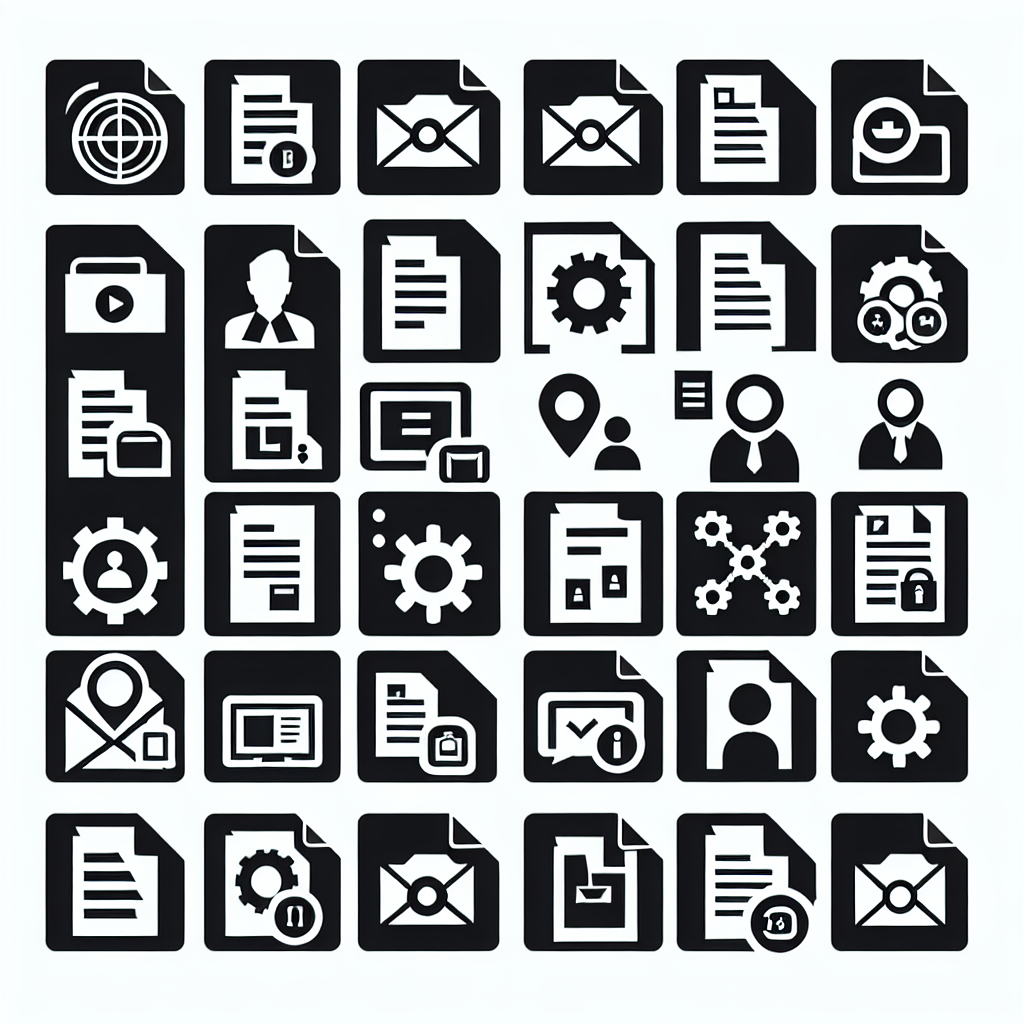 10 Document Icons Bundle Vector Silhouette | Digital Download SVG