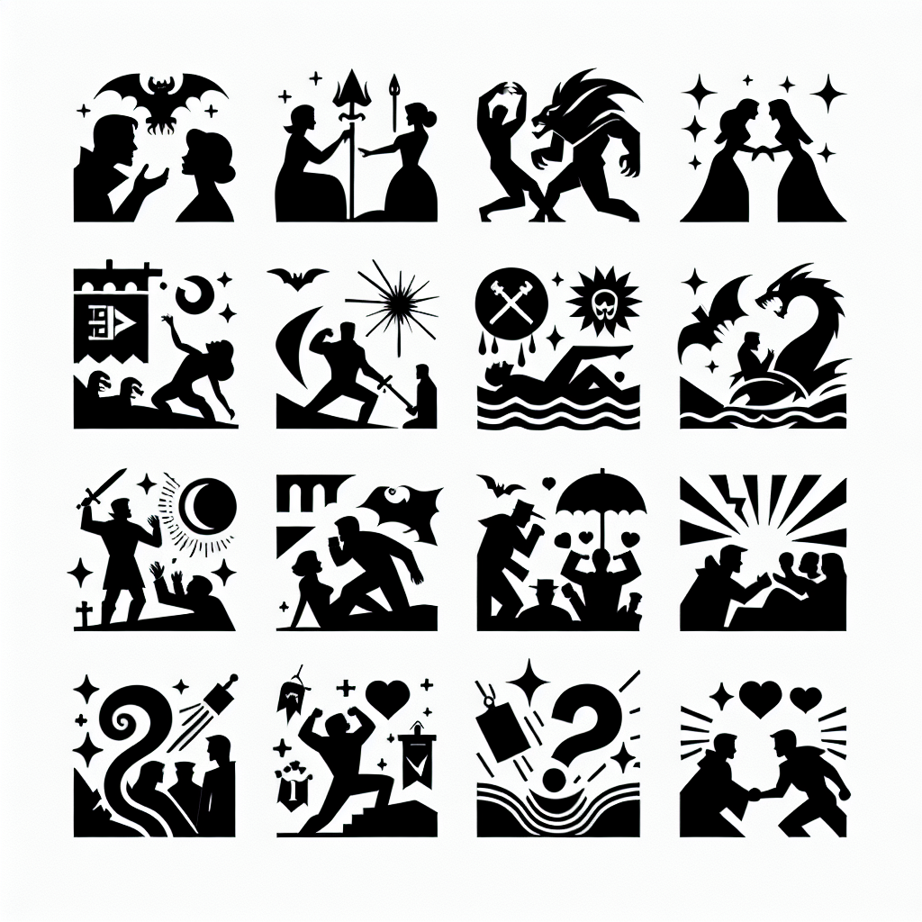 10 Stories Icons Bundle Vector Silhouette | Digital Download SVG