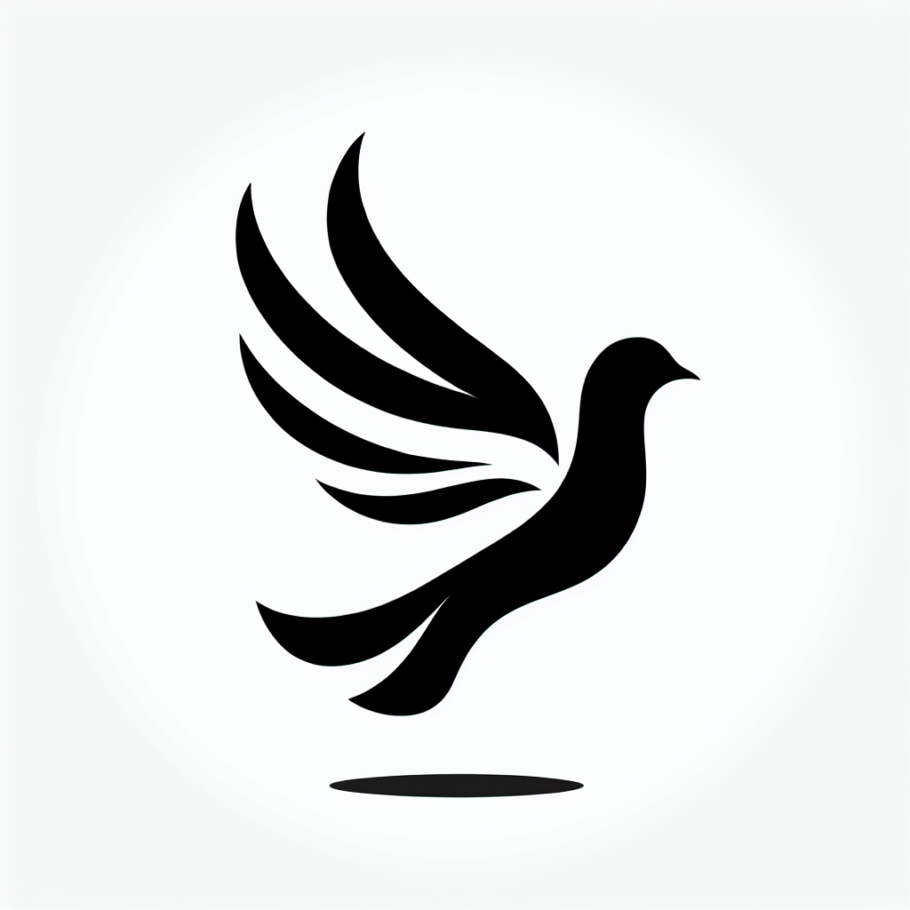 Dove Modern Vector Silhouette | Digital Download SVG