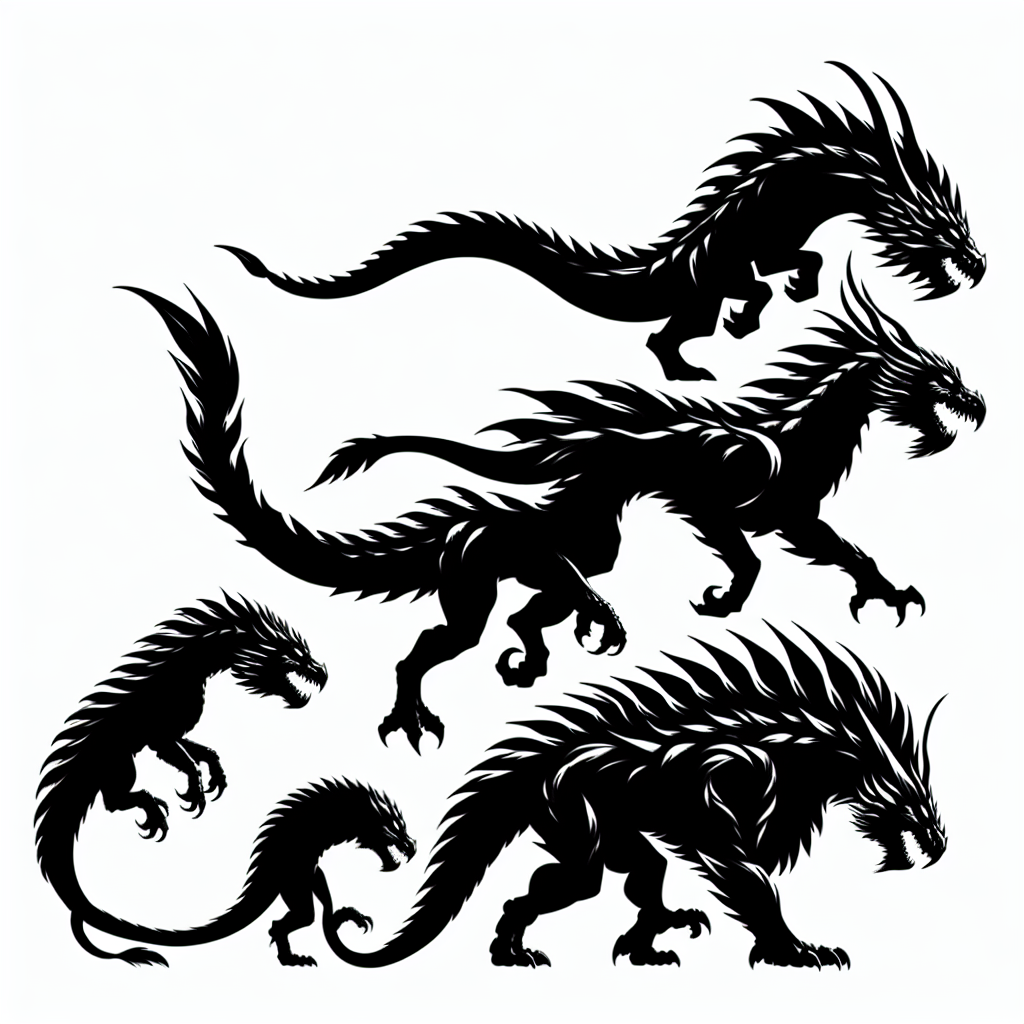 Charmander (pokémon) Evolution Silhouette Vector Silhouette Digital