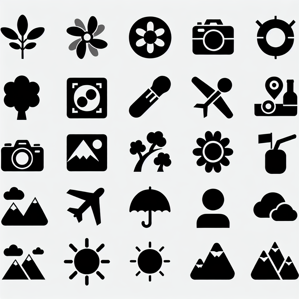 10 Stories Icons Bundle Vector Silhouette | Digital Download SVG
