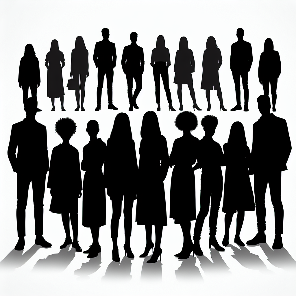 People Vector Silhouette | Digital Download SVG