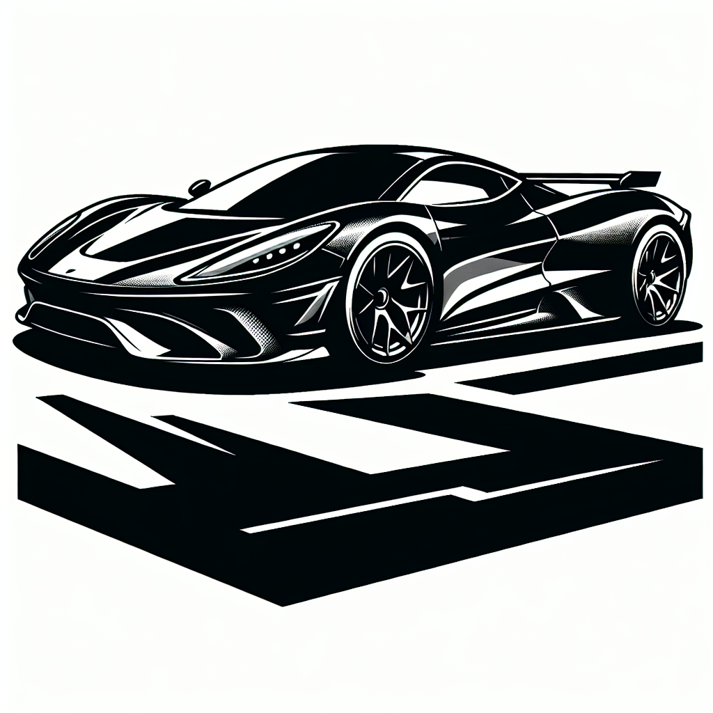 Supercar Modern Silhouette Vector Silhouette | Digital Download SVG