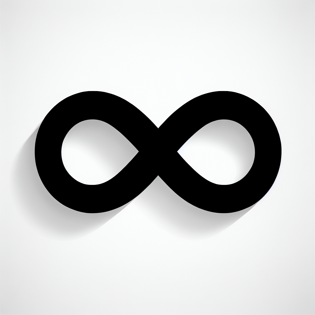Infinity Symbol Vector Silhouette | High-quality Digital SVG
