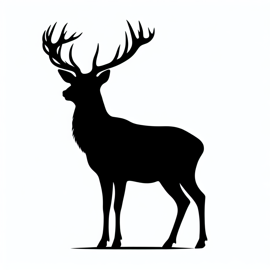 Wildlife Animals Made From Flowers Vector Silhouette Digital Download